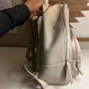 Neutral Mini Backpack with Front Pocket